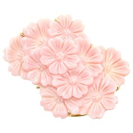 Autre Marque Broche Péndulo Sakura de Concha Rosa K18YG Dorado
