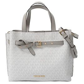 Michael Kors Emilia Satchel Handbag Large White