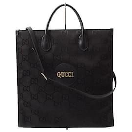 Gucci-Gucci Off The Grid GG Nylon 2way Tote Bag-Black