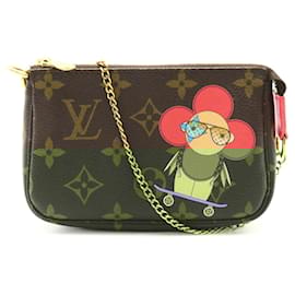 Louis Vuitton-Bolsa Pochette Acessórios Vivienne da Louis Vuitton-Marrom