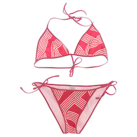 Maillot de bain Hermès T.FR 38 Polyester Rouge