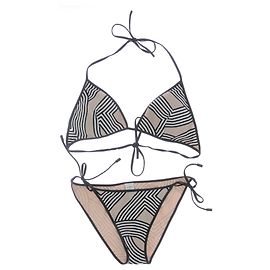 Maillot de bain Hermès T.FR 38 Polyester Beige