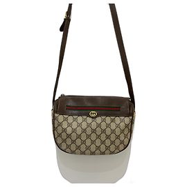 Bolsa Gucci Ophisia Marrom de Tecido Marrom