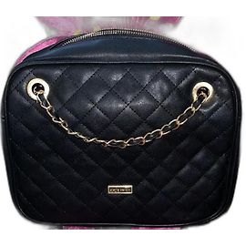 Pierre Cardin Black Leather Handbag Black