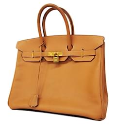 Hermès-Sac à main Hermes Birkin 35 en Sable Naturel-Autre