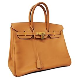 Hermès-Sac à main Hermes Birkin 35 en Sable Naturel-Autre