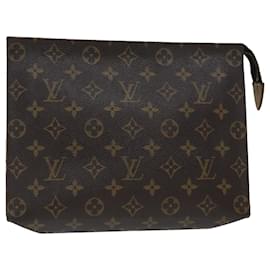 Louis Vuitton-LOUIS VUITTON Monogram Poche Toilette 26 Pouch M47542 LV Auth 81495-Monogram