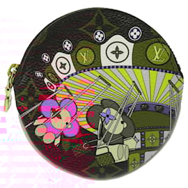Louis Vuitton-LOUIS VUITTON Monogram Porte Monnaie Round Coin case Vivienne M69757 Auth 82515-Monogram