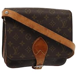 Louis Vuitton-LOUIS VUITTON Monogram Cartouchiere MM Vintage Shoulder Bag M51253 Auth th5110-Monogram