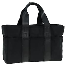 Hermès-HERMES Acape Luco PM Sac à main en nylon noir Auth bs15862-Noir