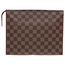 Louis Vuitton-LOUIS VUITTON Damier Ebene Poche Toilette 26 Pouch N47543 LV Auth 82616-Other