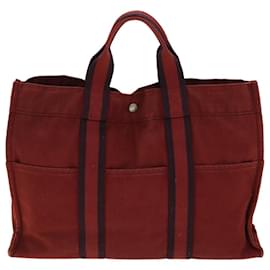 Hermès-Sac à main HERMES Rouge Vin Auth yk12913-Rouge,Bleu