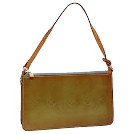 Louis Vuitton-LOUIS VUITTON Monogram Vernis Lexington Pouch Baby Blue M91011 LV Auth ar12128-Light blue