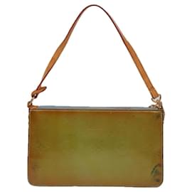 Louis Vuitton-LOUIS VUITTON Monogram Vernis Lexington Pouch Baby Blue M91011 LV Auth ar12128-Light blue