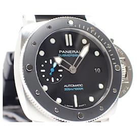 Panerai-PANERAI Submersible 42 MM ceramic bezel Genuine goods Ref.PAM02683 Mens-Silvery