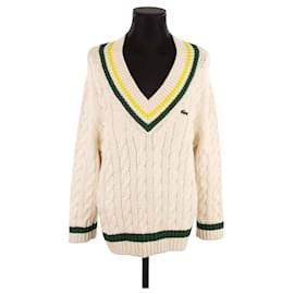 Lacoste Baumwollpullover Weiß