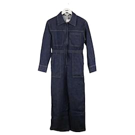 Autre Marque Tuta intera in cotone Blu navy