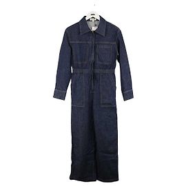 Autre Marque Cotton jumpsuit Navy blue