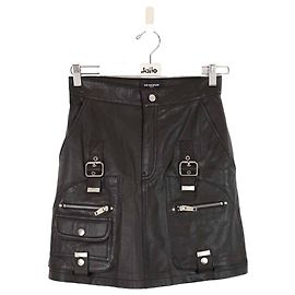 The Kooples Leather mini skirt Black