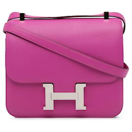 Hermès-Sacs à main HERMES en cuir-Rose