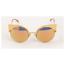 Fendi-FENDI  Sunglasses   Metal-Yellow