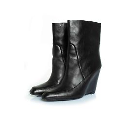 Bottines à plateforme cachée Alexander Wang Noir