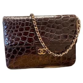 Chanel-Bolsos de mano-Castaño