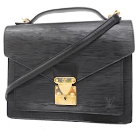 Louis Vuitton-Louis Vuitton Epi Monceau Handbag-Black