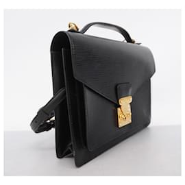 Louis Vuitton-Louis Vuitton Epi Monceau Handbag-Black