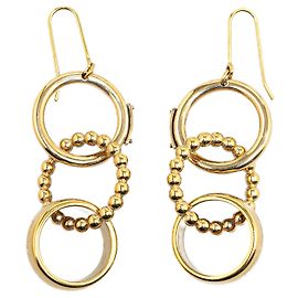Boucles d'oreilles créoles D&G plaquées or Dolce & Gabbana Doré