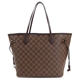 Louis Vuitton-Sac tote Neverfull MM Damier Ebene Louis Vuitton marron-Marron