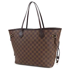 Louis Vuitton-Sac tote Neverfull MM Damier Ebene Louis Vuitton marron-Marron