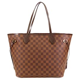 Louis Vuitton-Sac tote Neverfull MM Damier Ebene Louis Vuitton marron-Marron