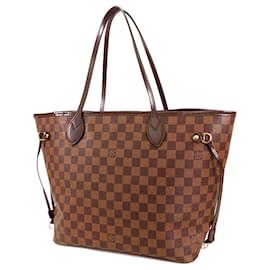 Louis Vuitton-Sac tote Neverfull MM Damier Ebene Louis Vuitton marron-Marron