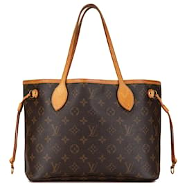 Louis Vuitton-Sac tote Neverfull PM Monogram Louis Vuitton marron-Marron