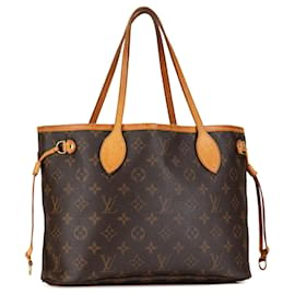 Louis Vuitton-Sac tote Neverfull PM Monogram Louis Vuitton marron-Marron