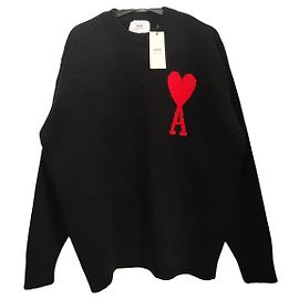 Suéter Ami de Algodão Preto Masculino Preto