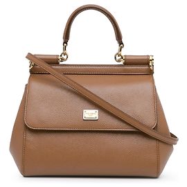 Bolso Mini Miss Sicily marrón Dolce & Gabbana Castaño