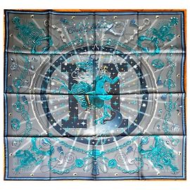 Hermès Es la fiesta Azul Gris Turquesa