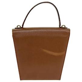 Christian Dior-Christian Dior Shoulder Bag Leather Brown Auth 81611-Brown