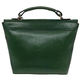 Fendi-FENDI Shoulder Bag Leather Green Auth 80862-Green