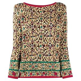 Mehrfarbiger Wollpullover von Saint Laurent Mehrfarben