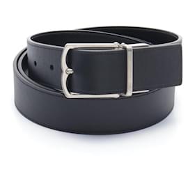 Bally-Bally Men's Black Leather Belt-Black