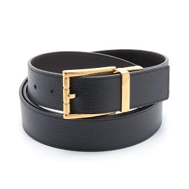 Cinturón de cuero para mujer Bally Castaño Negro