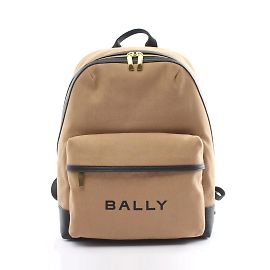 Bally Bar Treck Rucksack Backpack Black Beige