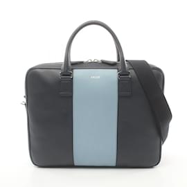 Bally-Bally Hesines Leather Handbag-Blue,Navy blue