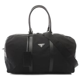 Sac Boston Prada Tessuto + Saffiano Noir