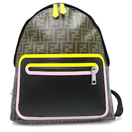 Fendi-Fendi Zucca Pattern Backpack for Men-Brown