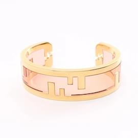 Fendi-Fendi Orlock Charm Bracelet-Pink,Golden