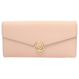 Fendi-Fendi F IS Bi-fold Long Wallet-Pink